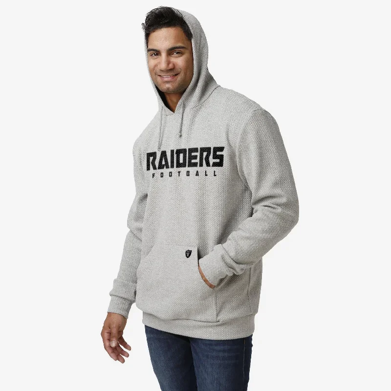 Las Vegas Raiders Gray Woven Hoodie