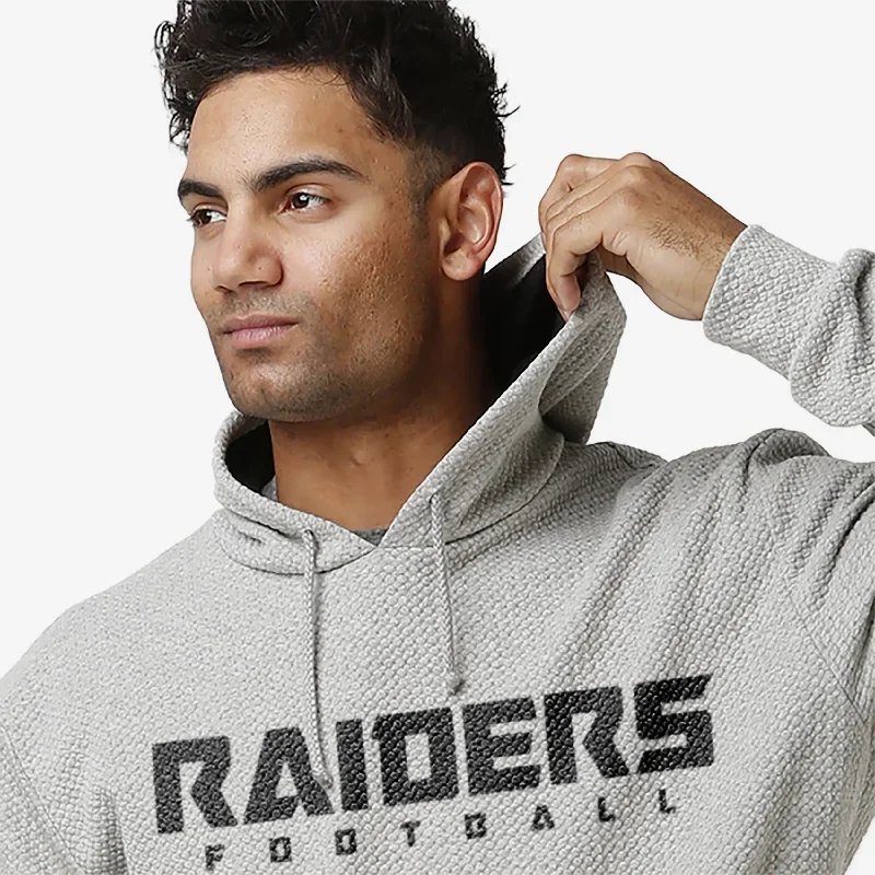 las-vegas-raiders-gray-woven-hoodie