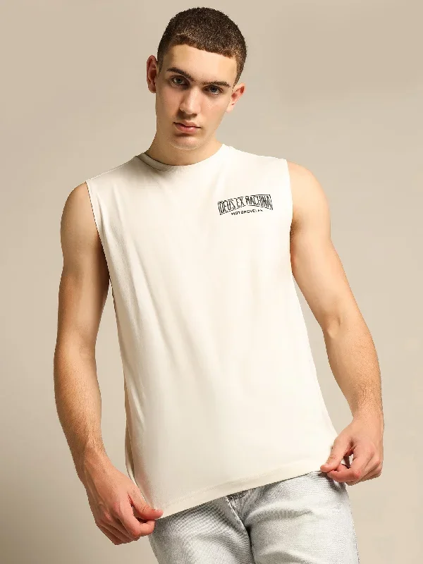 Leader Muscle Shirt in Vintage White