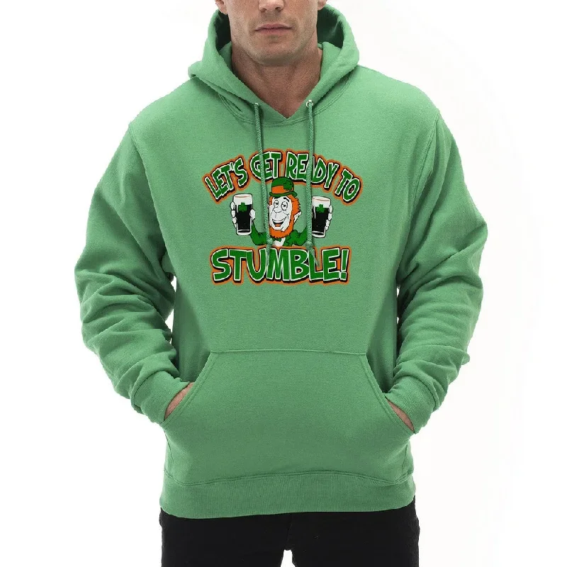 ""Let's Get Ready To Stumble!"" Irish Hoodie