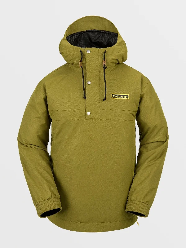 Mens Longo Pullover Jacket - Moss