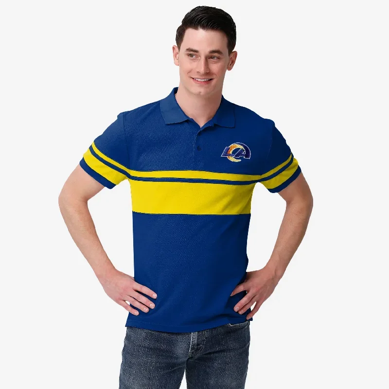 Los Angeles Rams Cotton Stripe Polo