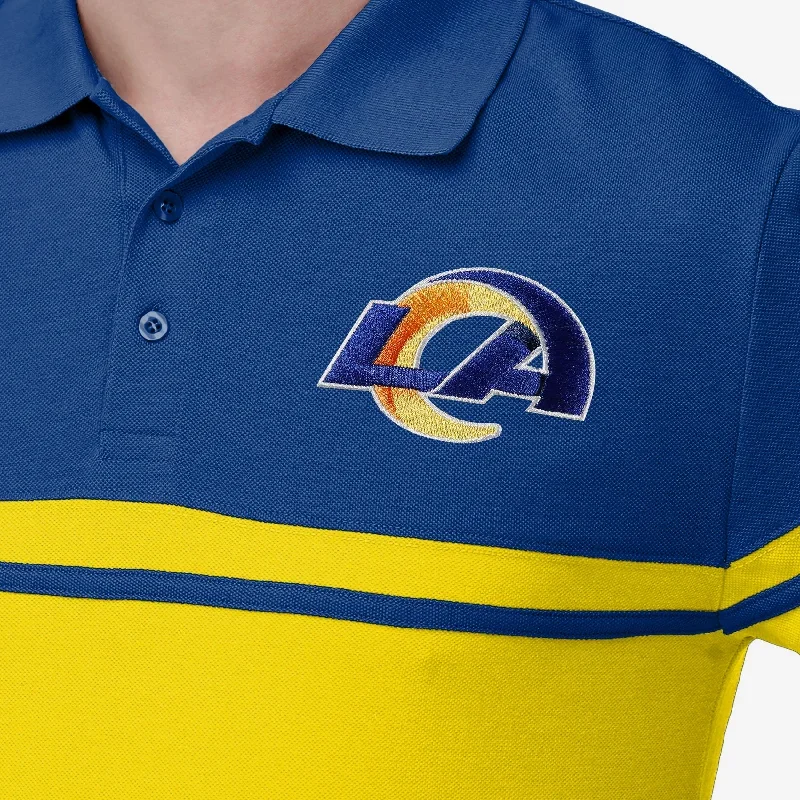 los-angeles-rams-cotton-stripe-polo