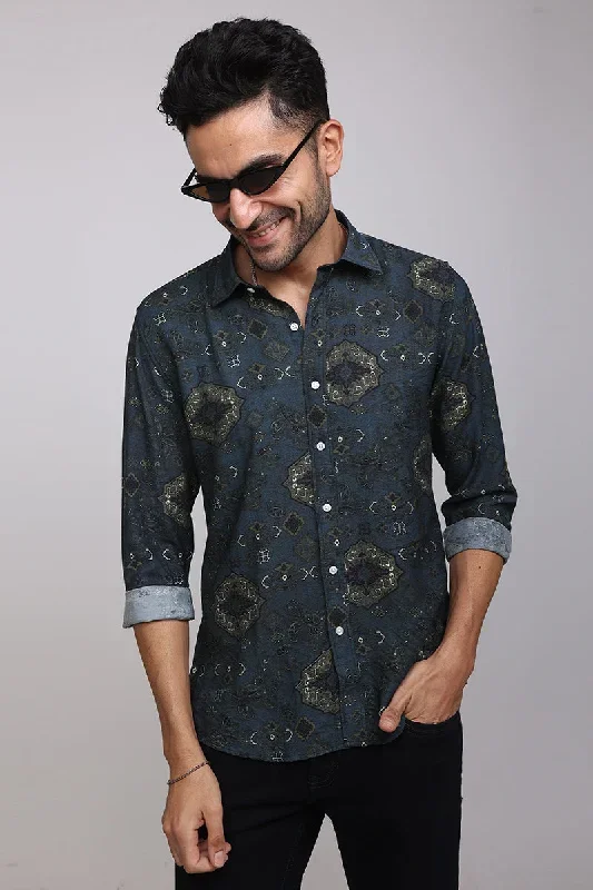 Lucas Green Printed Shirt