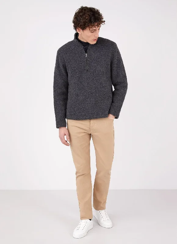 mens-wool-fleece-zip-neck-in-charcoal-melange