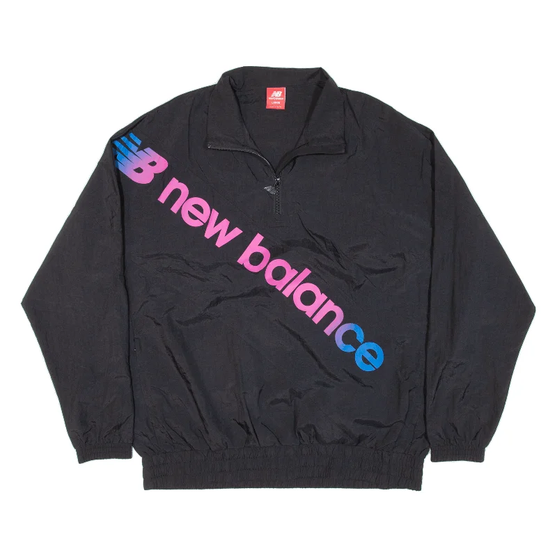 NEW BALANCE Mens Pullover Jacket Black Nylon L