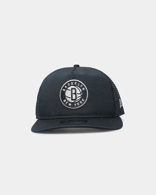 New Era Brooklyn Nets 'Black Stone' Prolight Golfer Trucker Snapback Black/Stone