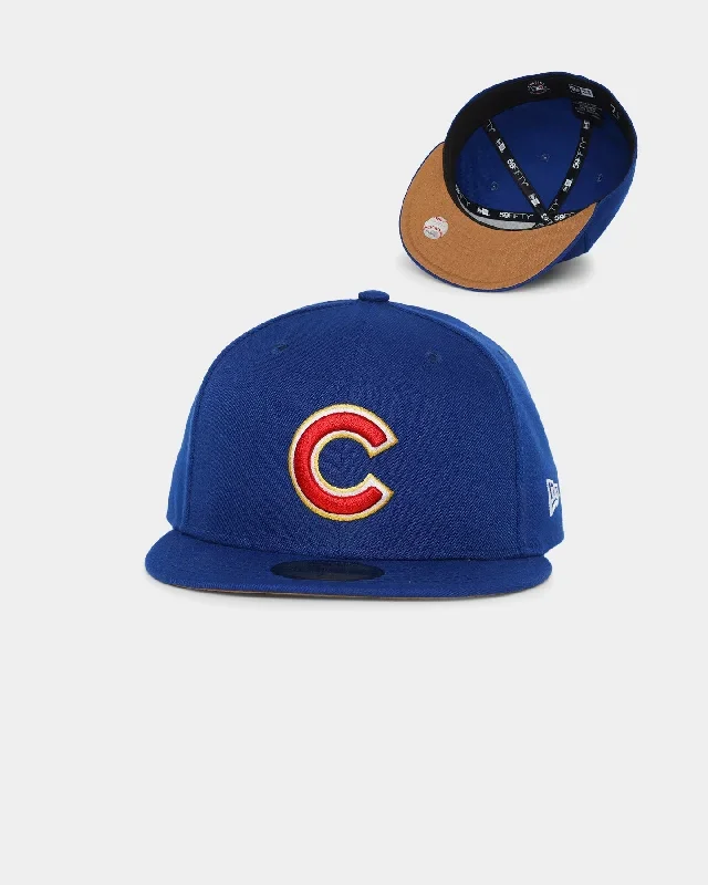 New Era Chicago Cubs Cereal Wheat Bottoms 59FIFTY Fitted Light Royal