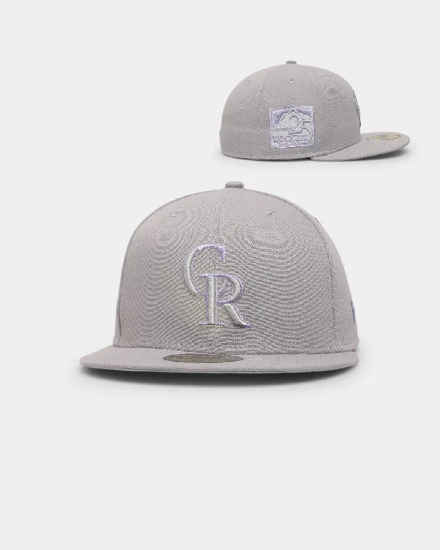 New Era Colorado Rockies 'Purple Smoke' 59FIFTY Fitted Grey/Lavender