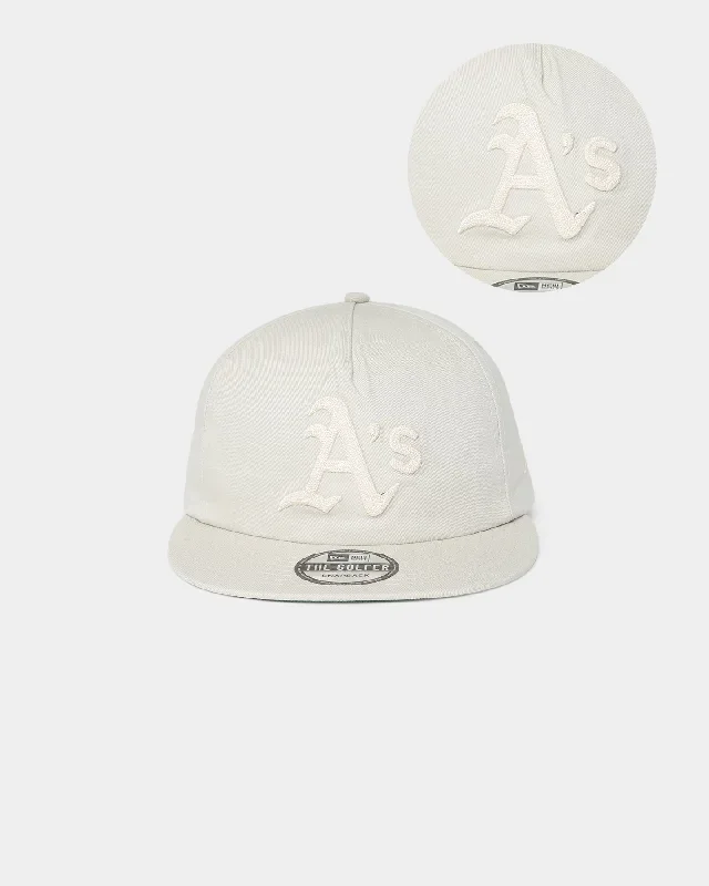 New Era Oakland Athletics 'Chain Stitch' Old Golfer Snapback Stone