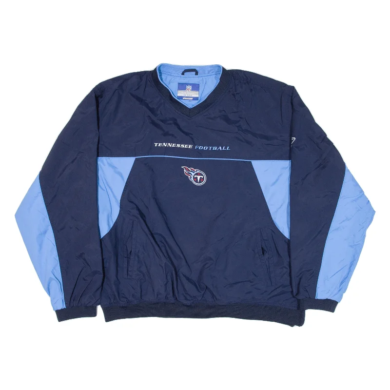 NFL Tennessee Titans Mens Pullover Jacket Blue Nylon USA 3XL