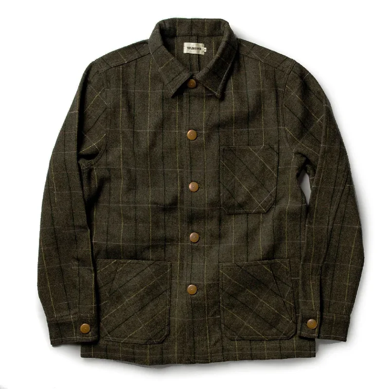 The Ojai Jacket in Olive Tweed Herringbone