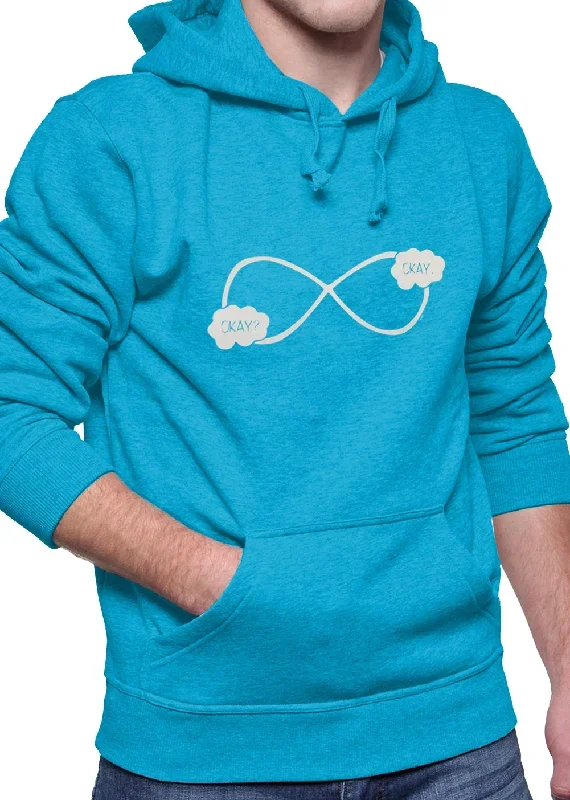 ""Okay? Okay."" John Green Quote The Fault in Our Stars Infinity Symbol Adult Hoodie