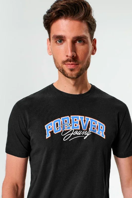 Polo Republica Men's Forever Printed Crew Neck Tee Shirt