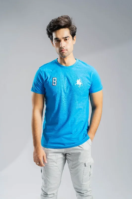 Polo Republica Men's Polo Rider & 8 Embroidered Crew Neck Tee Shirt