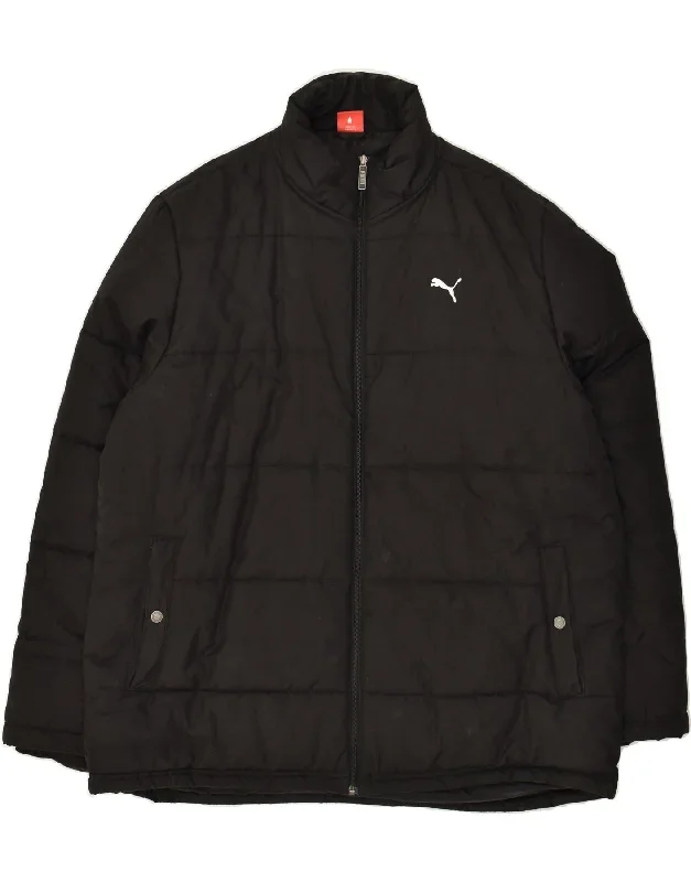 PUMA Mens Padded Coat UK 44 2XL Black