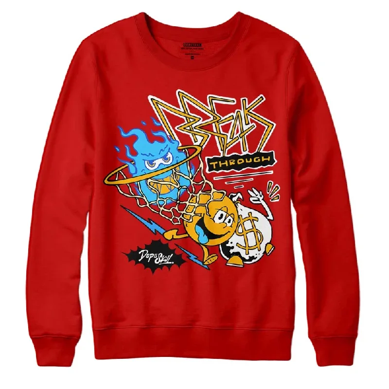 Red Collection DopeSkill Red Sweatshirt Break Through Graphic