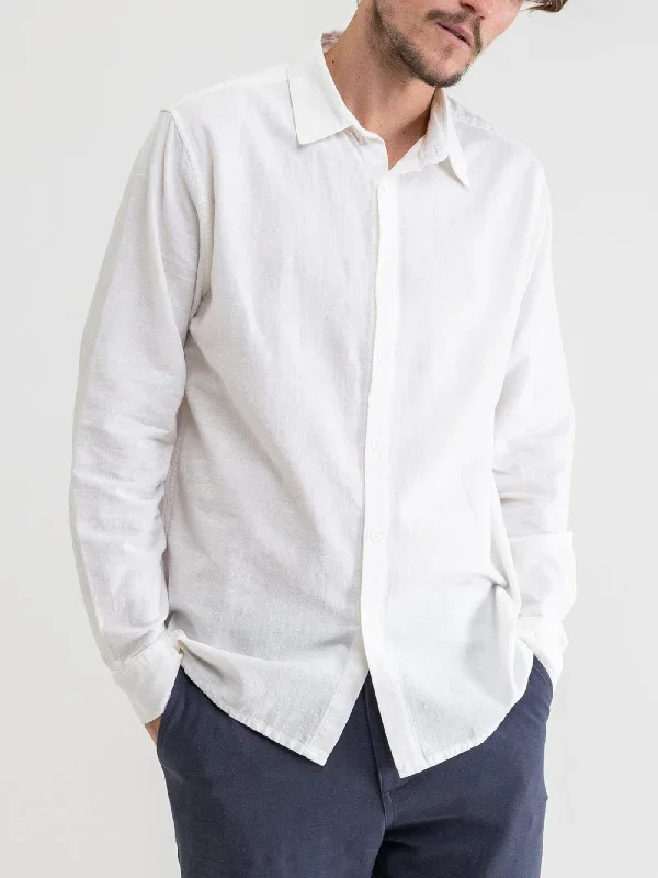 Classic Linen Long Sleeve Buttondown Shirt