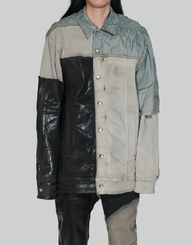 RICK OWENS DRKSHDW DENIM JACKET JUMBO WORKER JKT