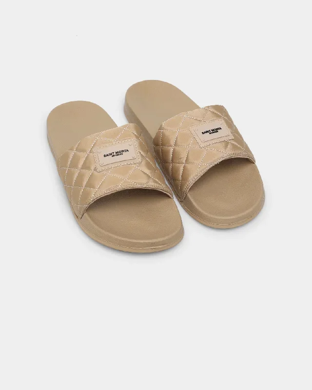 Saint Morta Annex Quilted Slides Stone