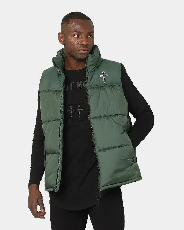 Saint Morta Kingdom Puffer Vest Dark Green