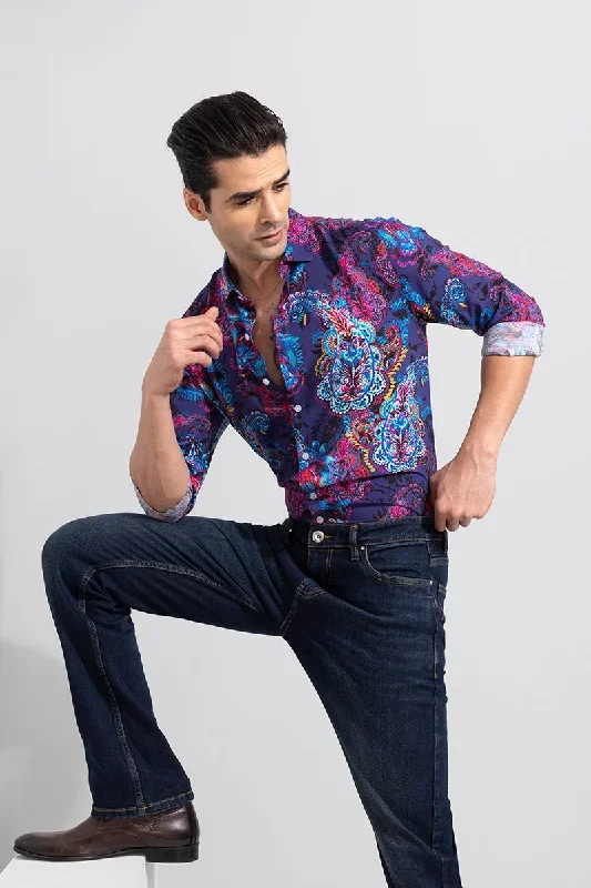 Scotland Paisley Purple Shirt