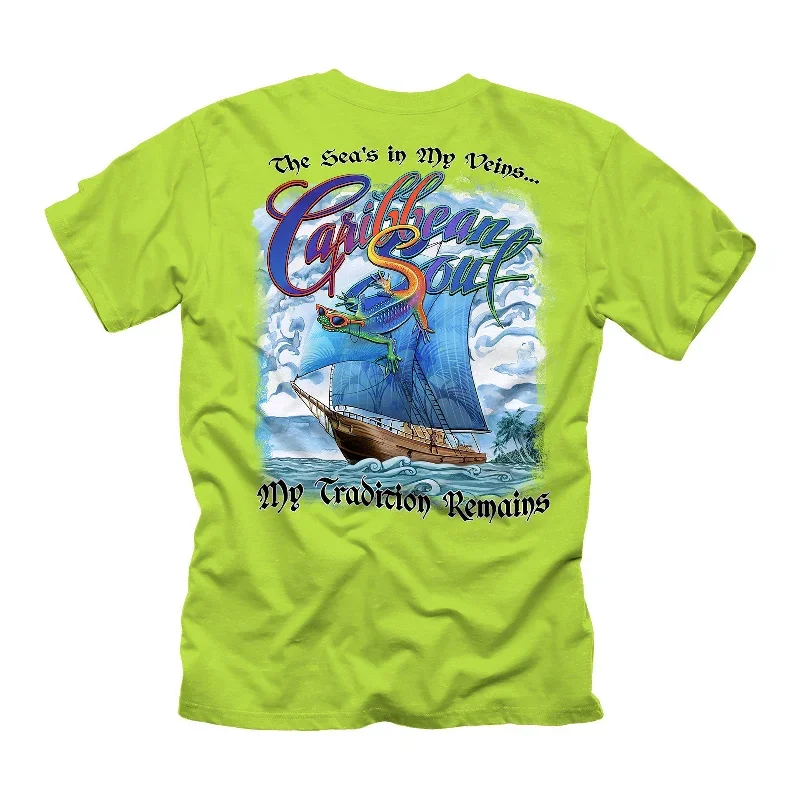 CARIBBEAN SOUL SEA'S IN MY VEINS T-SHIRT