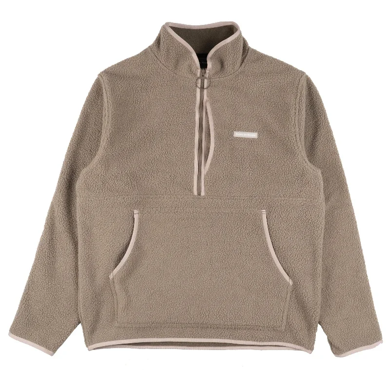 Sherpa Fleece Half Zip - Oatmeal