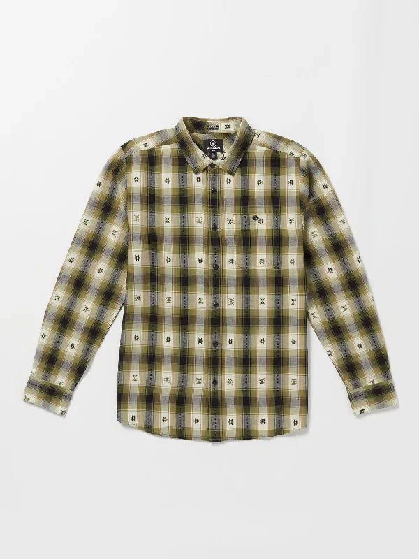 Skate Vitals Simon Bannerot Woven Long Sleeve Shirt - Expedition Green