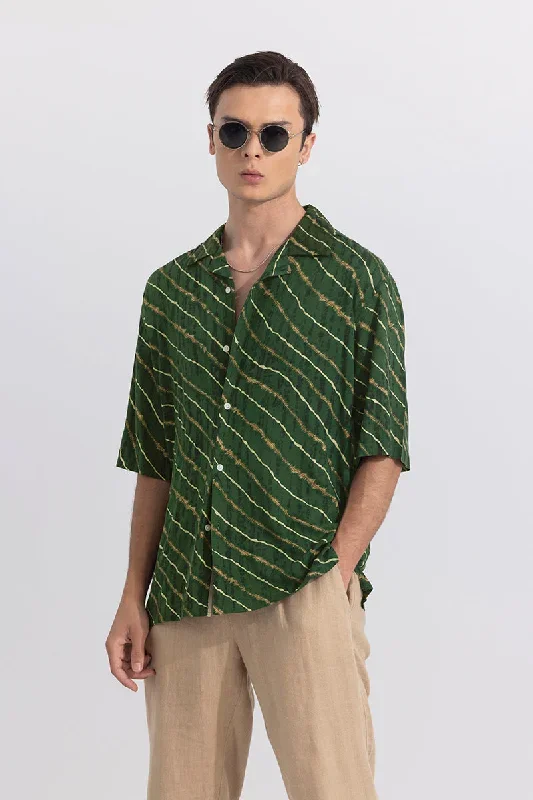 Solace Silken Green Oversized Shirt