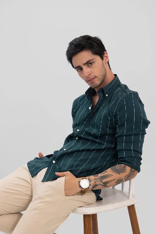 Stellar Stripe Green Shirt