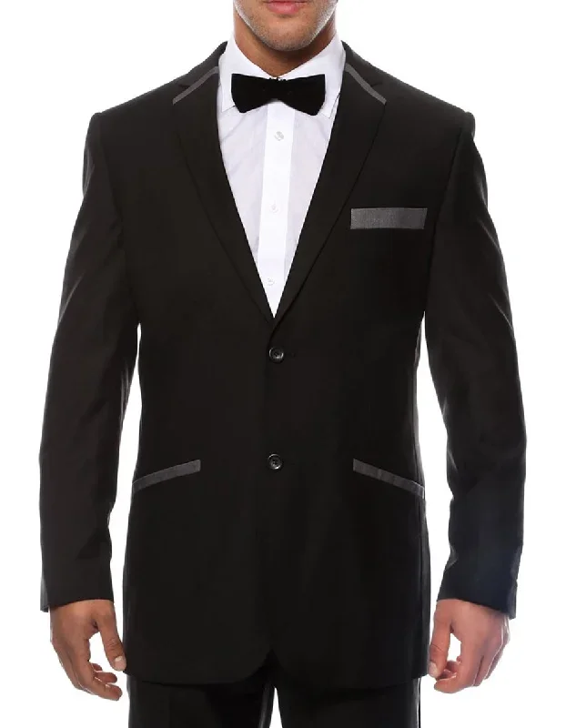 Black & Charcoal Trim Tuxedo