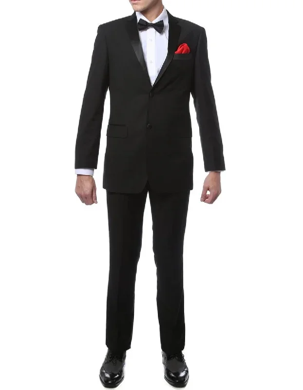 Black Skinny Notch Tuxedo