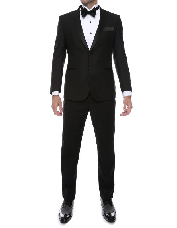 Slim Black Peak Tuxedo