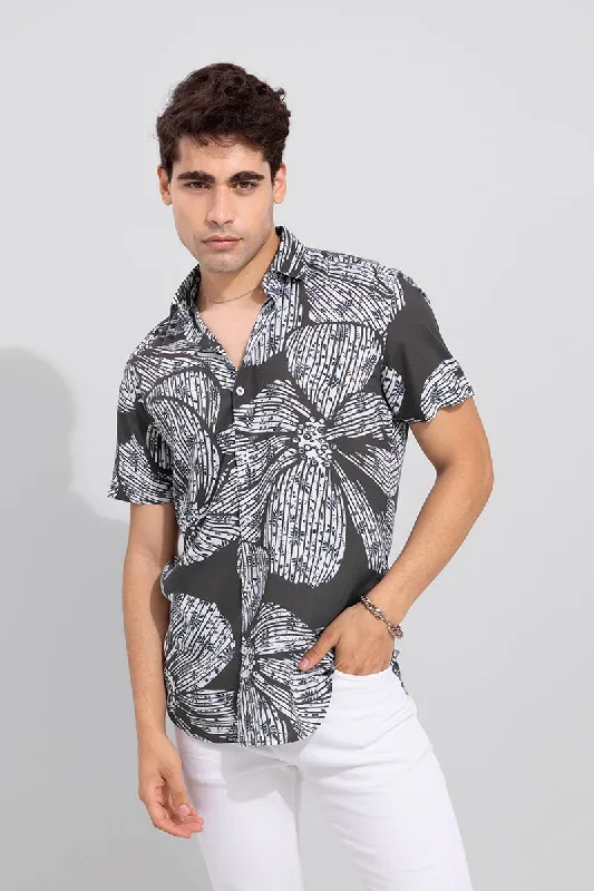 Summer Leaf Grey Shirt