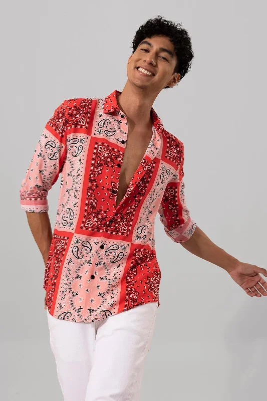 Sylvan Paisley Red Shirt