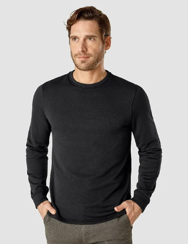 Tech Wool Crewneck Black