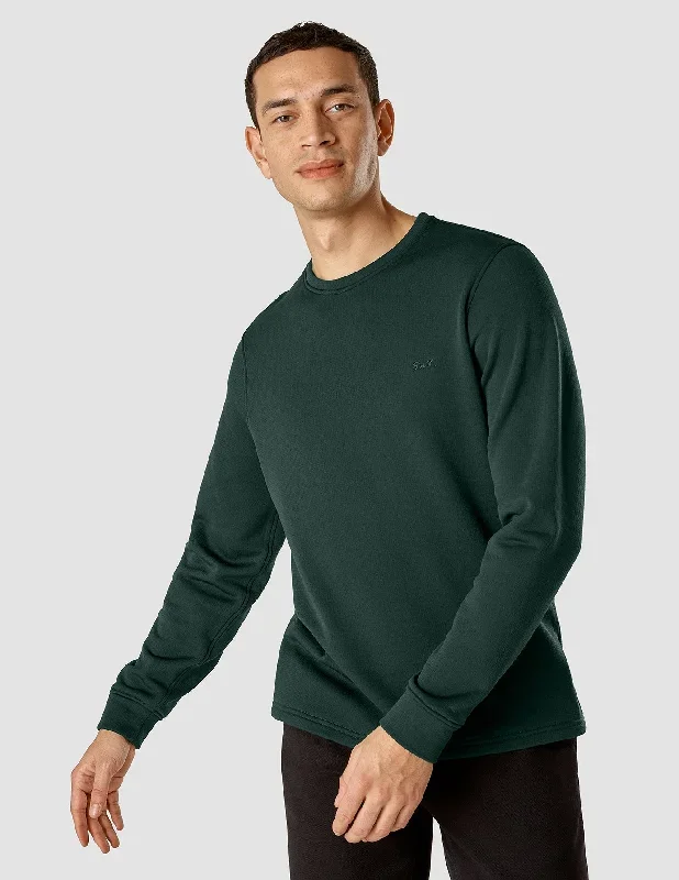 Tech Wool Crewneck Forest Green