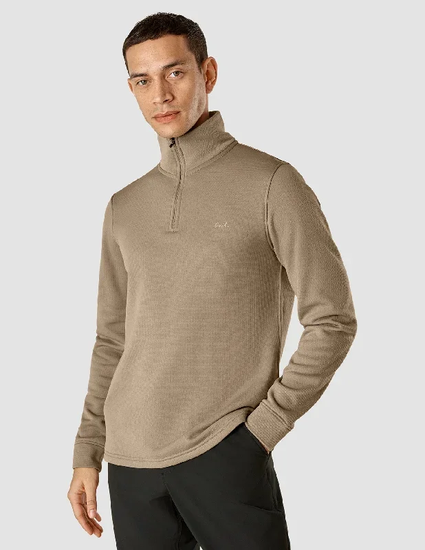 Tech Wool Half Zip Khaki