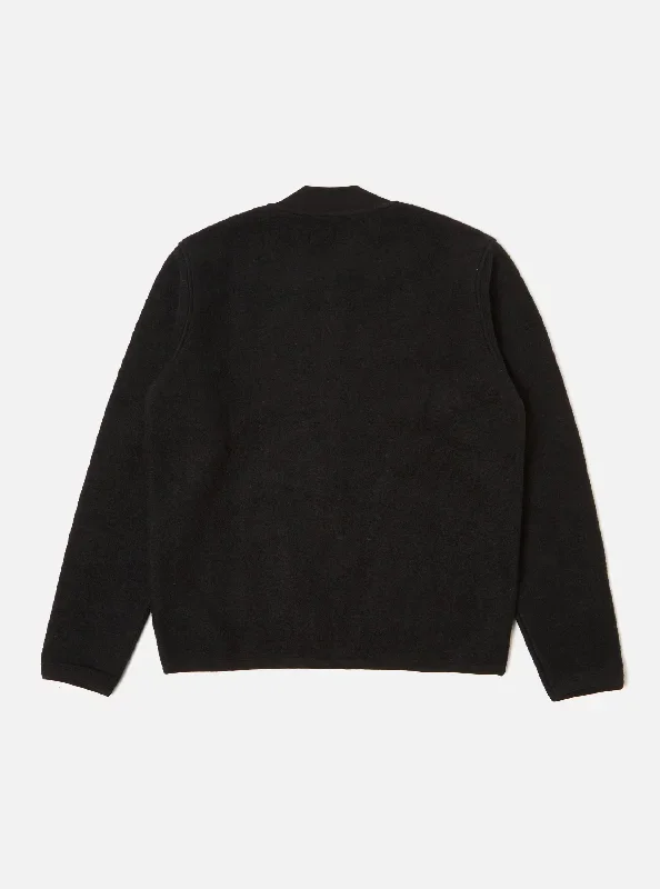 universal-works-zip-bomber-in-black-wool-fleece