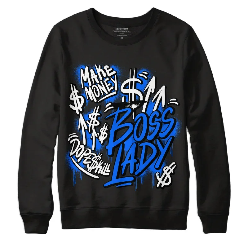 Yz 350 Boost V2 Dazzling Blue DopeSkill Sweatshirt Boss Lady Graphic