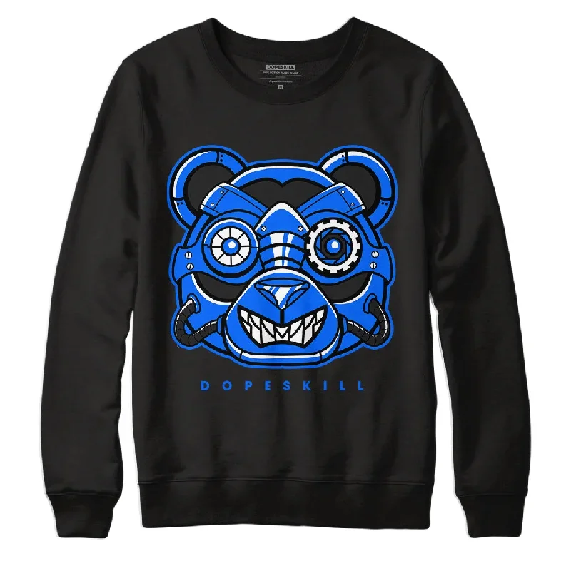 Yz 350 Boost V2 Dazzling Blue DopeSkill Sweatshirt Robo Bear Graphic